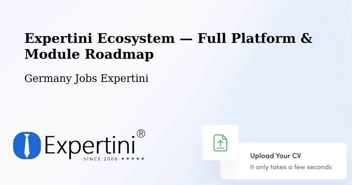 Expertini Ecosystem — Full Platform & Module Roadmap – Triptis